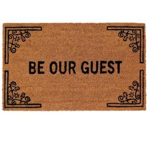 Be Our Guest 18x30” Natural Coir Doormat NWT